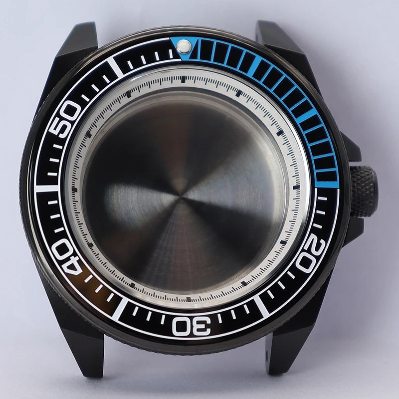 43mm Watch Case Ceramic Bezel For NH35 NH36 NH34 NH38 4R36 Modified King Samurai