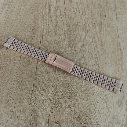 39MM RoseGold Watch Case Strap for VK63 316L Steel Shell Watchband Case Bracelet