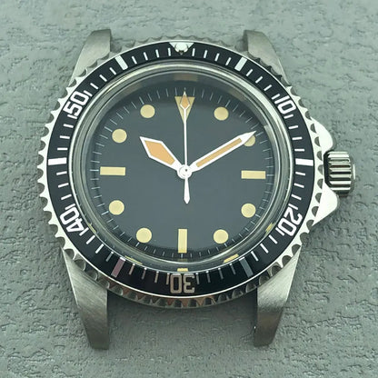 40mm Vintage 316L Steel Watch Case with Waterproof  For NH34/35 Nylon Strap