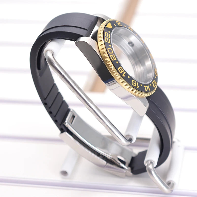 40mm Watch Case Set For GMT SUB Yacht NH34 NH35 NH36 NH39 8215 Eta2824 PT5000