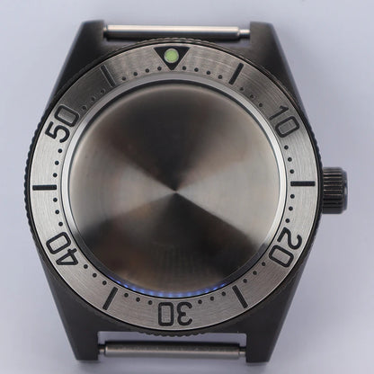 40mm Diver Watch Case Sapphire Glass with Bezel For NH35 NH36 NH34 NH38 4R36