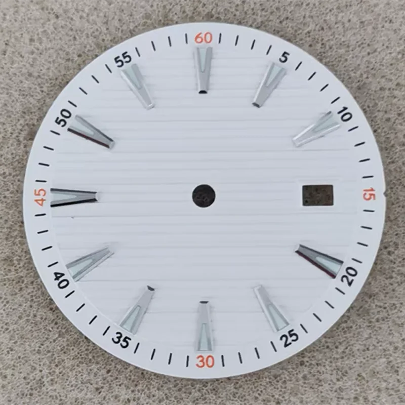 33.5mm No Logo Watch Dial  Arabic Numerals Green Luminous for NH35/NH36/4R/7S