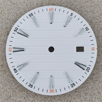 33.5mm No Logo Watch Dial  Arabic Numerals Green Luminous for NH35/NH36/4R/7S