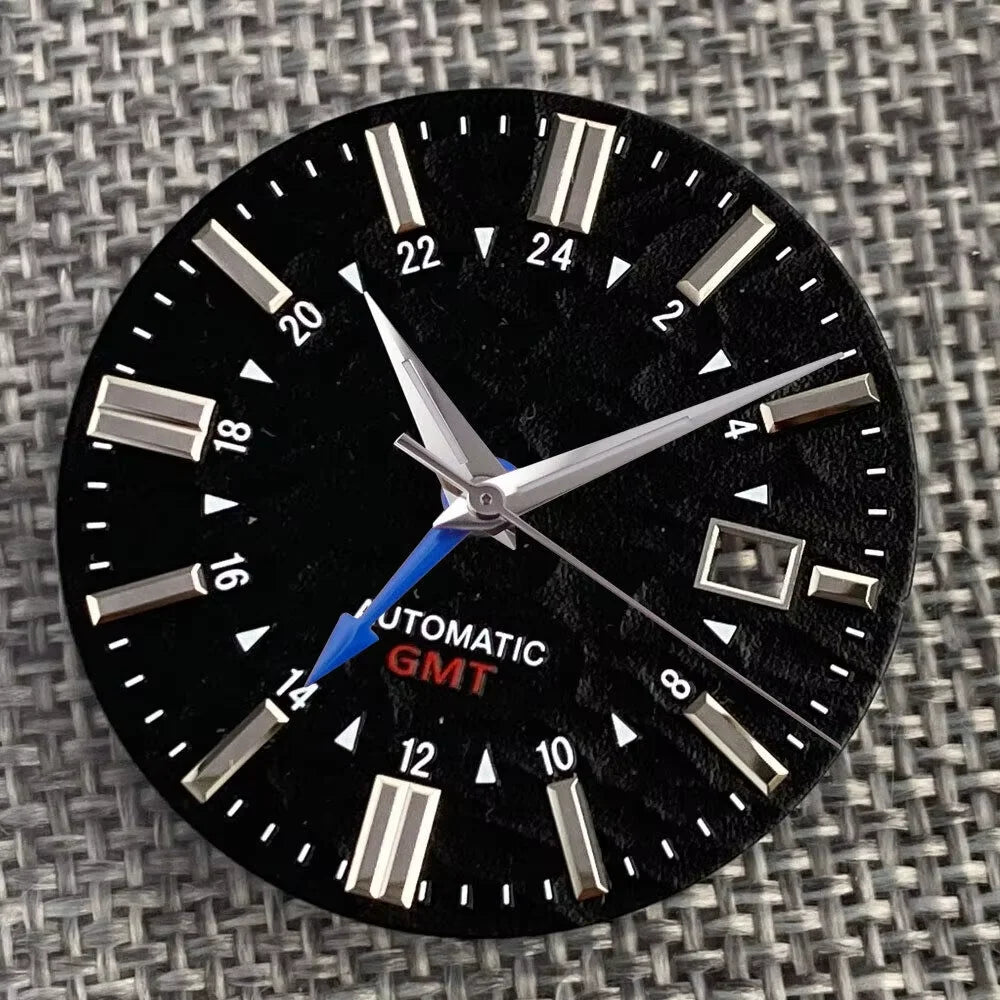 33.5mm Dial Luminous Mark fit GS Model Vintage Style NH34A Movement Watch
