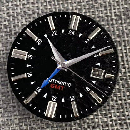 33.5mm Dial Luminous Mark fit GS Model Vintage Style NH34A Movement Watch