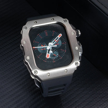 Luxury Kit for Apple Watch 10 46MM Stainless Steel Case IWatch Series 9 8 7 6 5