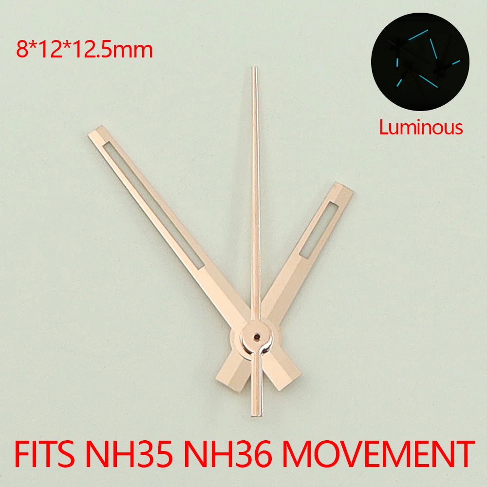 NH35 Watch Hands Pointers C3 Lumen Datejust Hands Watch For NH35 NH36 4R36