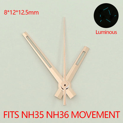 NH35 Watch Hands Pointers C3 Lumen Datejust Hands Watch For NH35 NH36 4R36