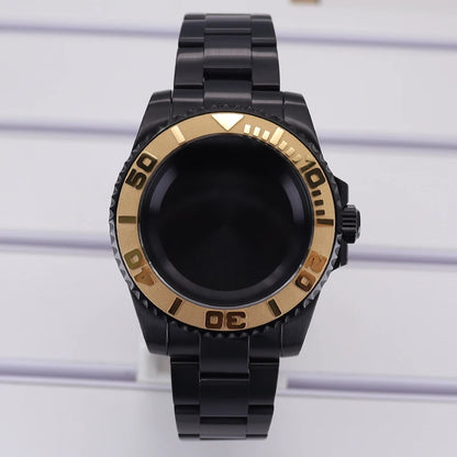 40mm Watch Case PVD Strap Sapphire For NH35 NH36 NH34 ETA 2824 8215 GMT SUB