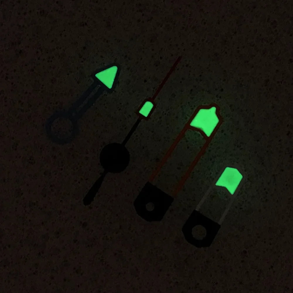 Orange White Blue Combination 4 Hands Green Luminous Watch Hands for NH34