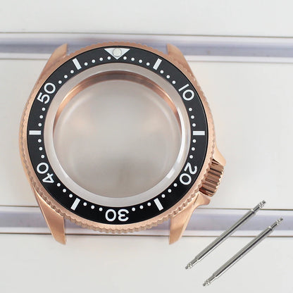 38mm Watch Case with Ceramic Bezel Sapphire Glass For NH35 NH36 Movement Mod Skx