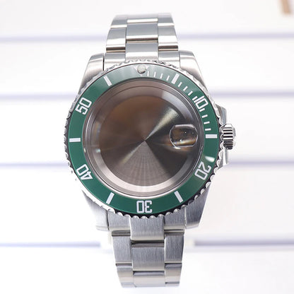 40mm Watch Case Ceramic Bezel Sapphire For Sub Nh35 Nh36 Nh38 Eta2824 Miyota8215