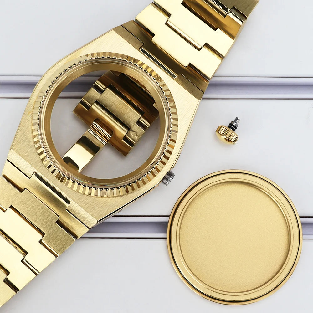 40mm Fluted Bezel Watch Cases For PRX Super Player Mod NH35 NH36 NH38 NH34 4R