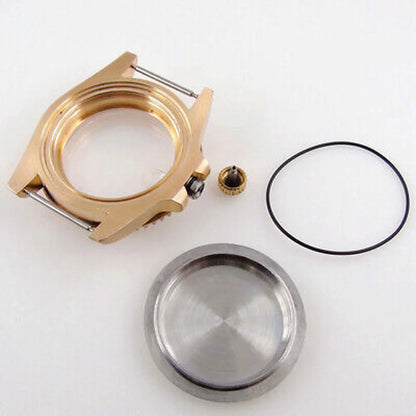 40mm CUSN8 solid Bronze sapphire glass Watch Case fit Japan NH35 NH36 ETA 2824