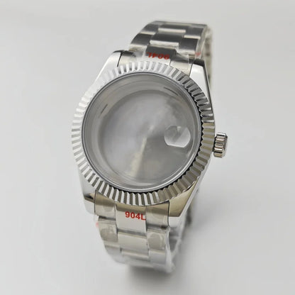 41mm Stainless Steel Watch Case with Sapphire Glass/ Strap for ETA2824 NH35 NH36