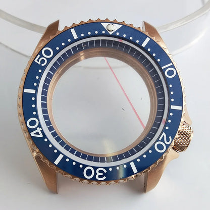 Plane Sapphire Glass Ceramic Bezel Stainless Steel Watch Case Fit NH 35 NH36 Movement High End Waterproof Watch Case