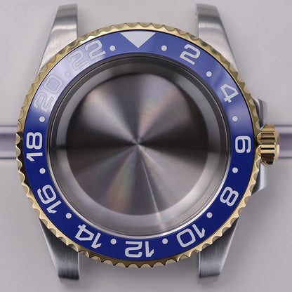 40mm Watch Case Sapphire Glass For Nh35 Nh34 Nh36 Nh72 2824 Miyota 8215 SUB GMT