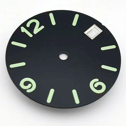 Multicolor Font 28.5mm Watch Dial C3 Green Luminous for NH35 NH36 Movement
