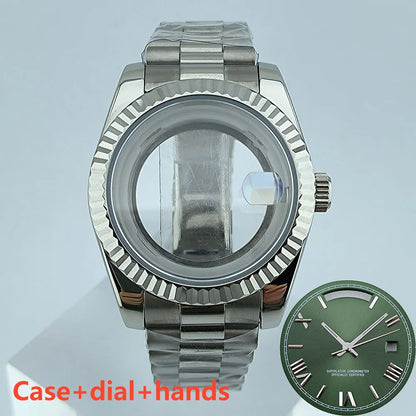 39mm Stainless Steel Watch Case Sapphire Glass suitable for Miyota 8285 Movement