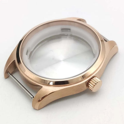 40mm Silver Rose Gold Black Color Watch Case for NH35 NH36 4R fit 33.5mm Dial