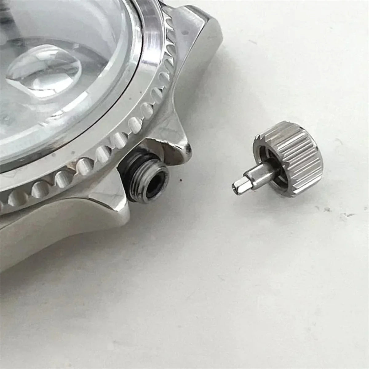 40MM Stainless Watch Case Aluminum Bezel Sapphire for 8215/8200/8205/2813/3804