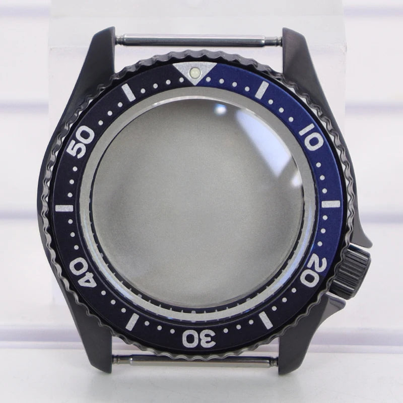 42mm PVD Ring Watch Case With Bezel Sapphire For Mods 007 NH35 NH36 NH38 NH34