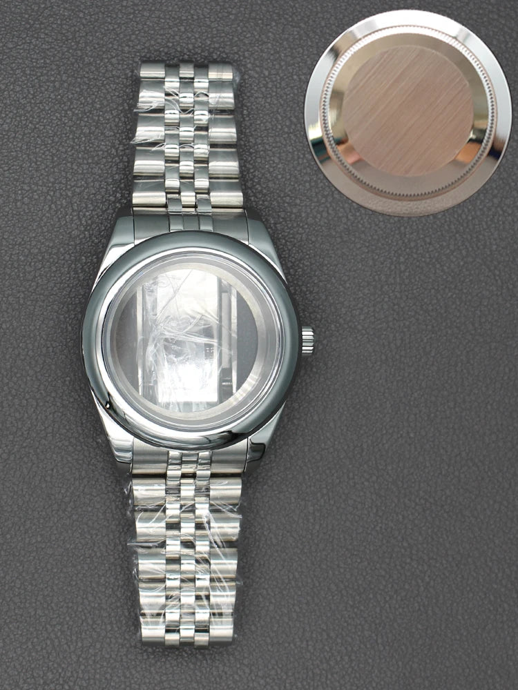 36/40mm Watch Case Sapphire Crystal For Nh35 NH36 Miyota 8215 28.5mm Dial Oyster