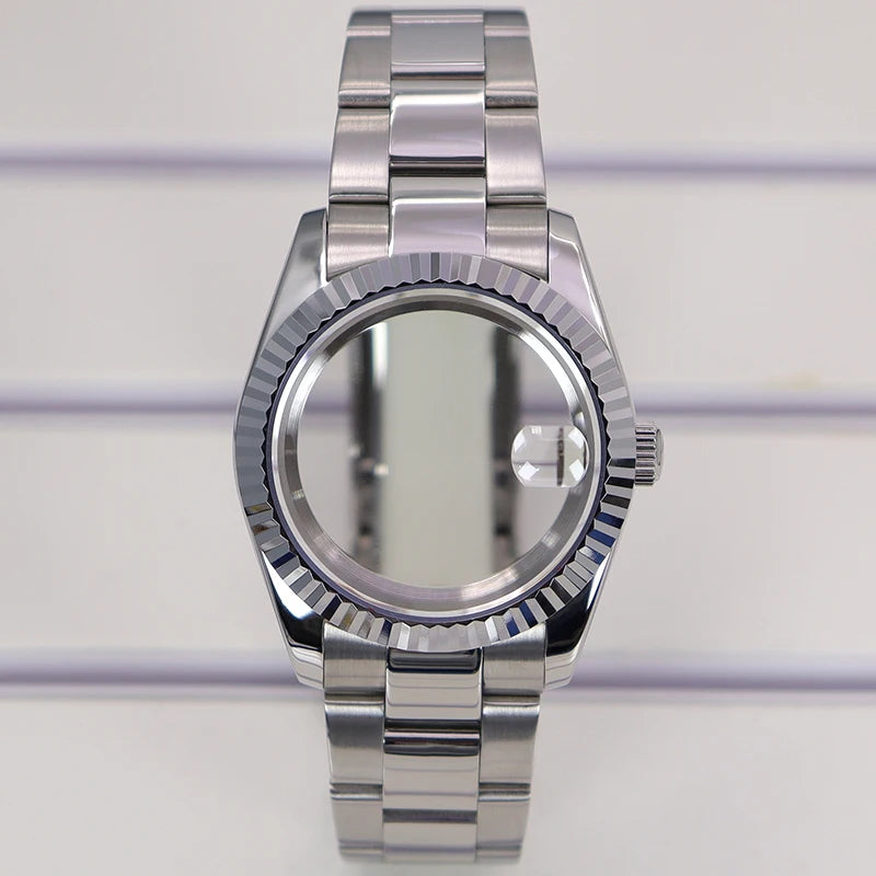 36/39mm Watch Cases Set Sapphire Glass For NH35 NH36 NH34 NH70 8215 Datejust