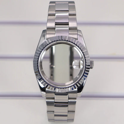 36/39mm Watch Cases Set Sapphire Glass For NH35 NH36 NH34 NH70 8215 Datejust