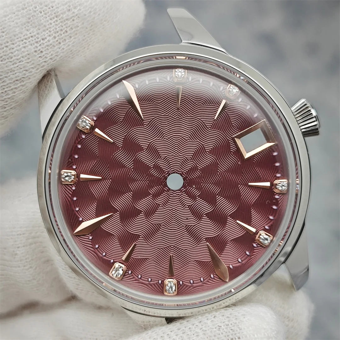 33mm Bubble Crystal Women's Cocktail Steel Watch Case for NH35/NH36/4R35A/4R36A