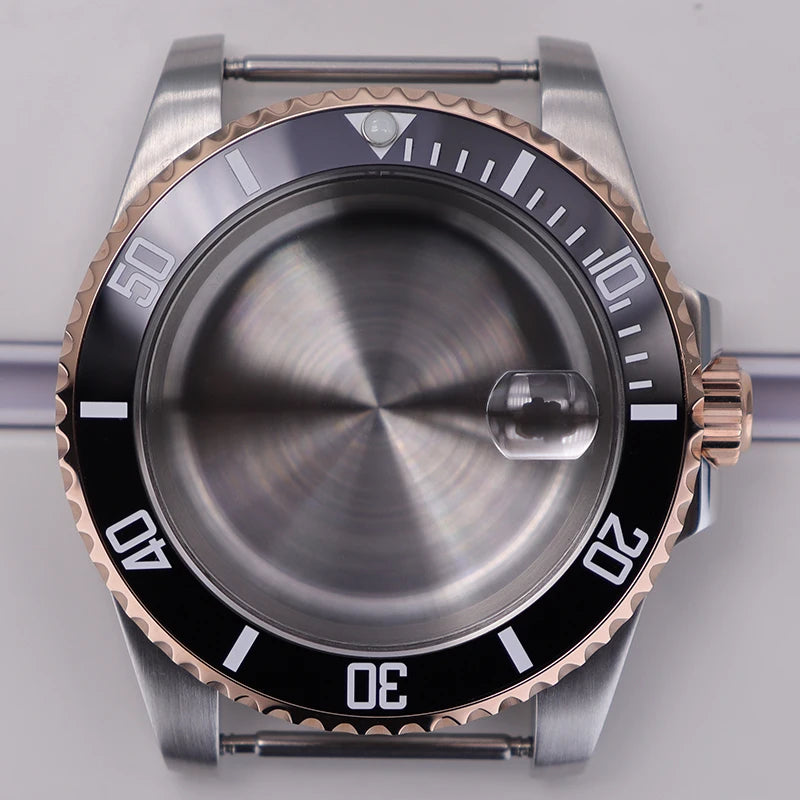 40mm Diver Watch Case For 4R NH35/36 NH38 NH70 Miyota8215 Eta2824 Sapphire Glass
