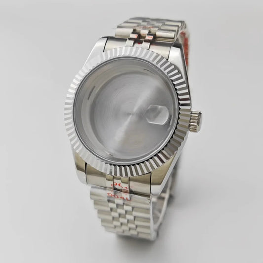 41mm Stainless Steel Watch Case with Sapphire Glass/ Strap for ETA2824 NH35 NH36