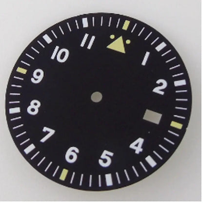 33.6mm Multicolor Watch Dial Fit For NH35AA NH36AA with Green Luminous Modified