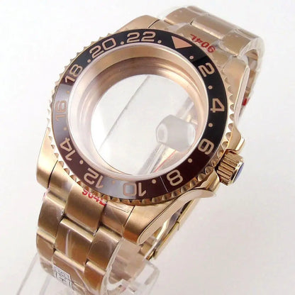 40mm Ceramic Bezel Watch Case Fit NH34 NH35 NH36 2824 2836 Miyota 8215 8205