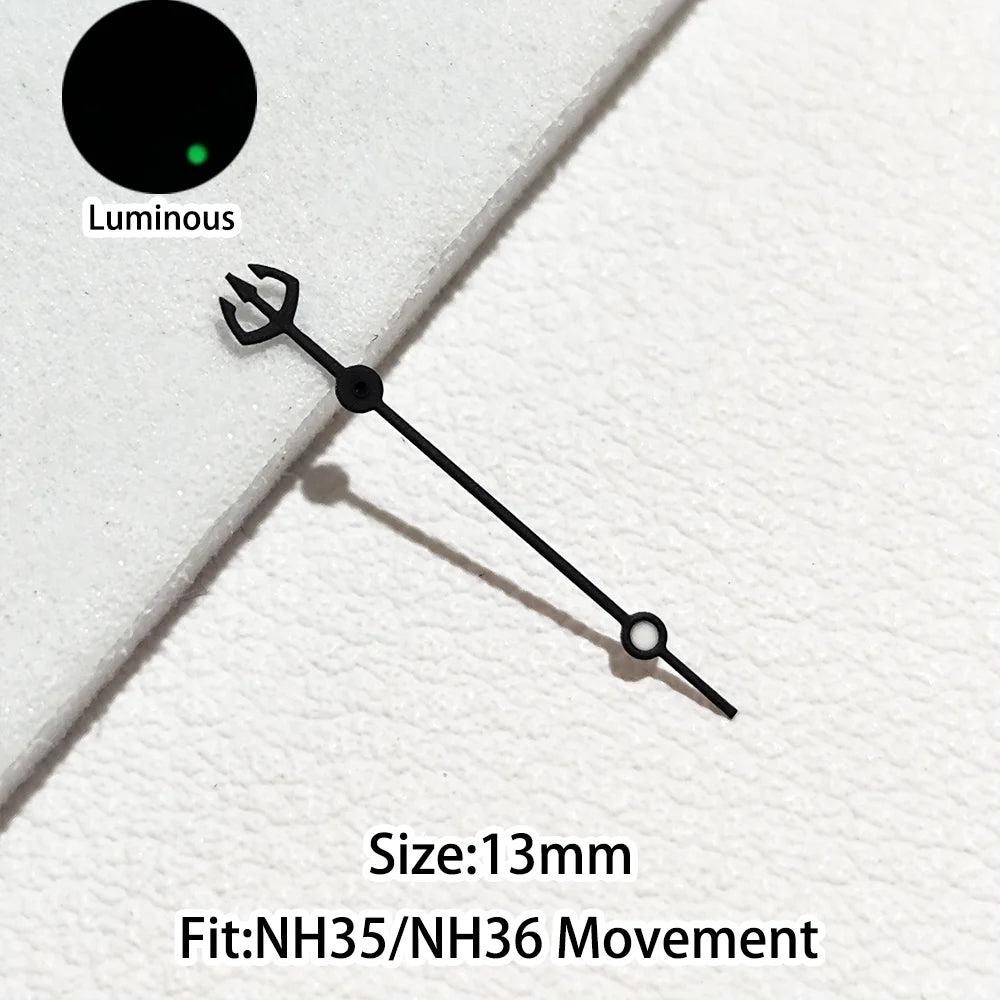 Green/Blue Green Luminous Watch Hands Fit NH35 NH36 Personalized Second Hand
