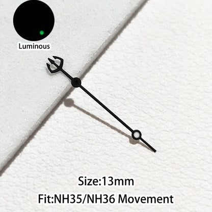 Green/Blue Green Luminous Watch Hands Fit NH35 NH36 Personalized Second Hand