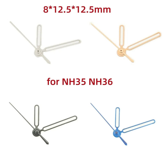4 Colors Trim Options Green Luminous Watch Hands for NH36 NH35 Movement