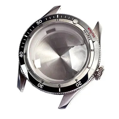 40mm Double Bow Sapphire Glass Watch Case Fit NH34 NH35 NH36 2824 Ceramic Bezel