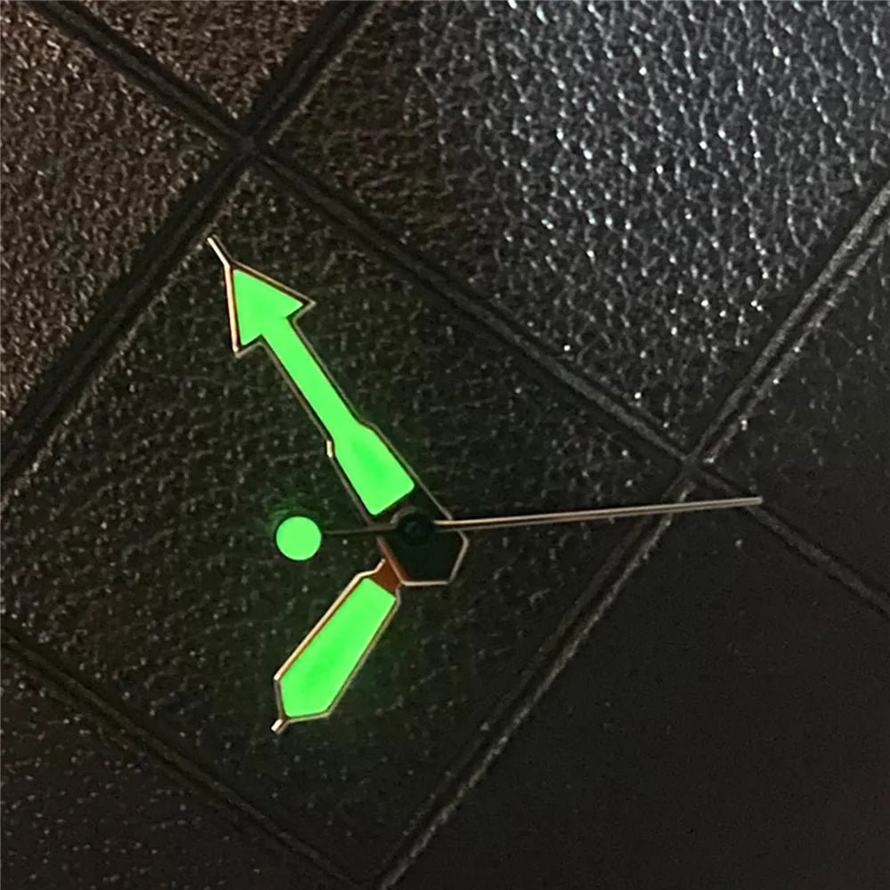 Green Luminous Watch Hands 3Pins for NH35/NH36/4R Movement Wristwatch