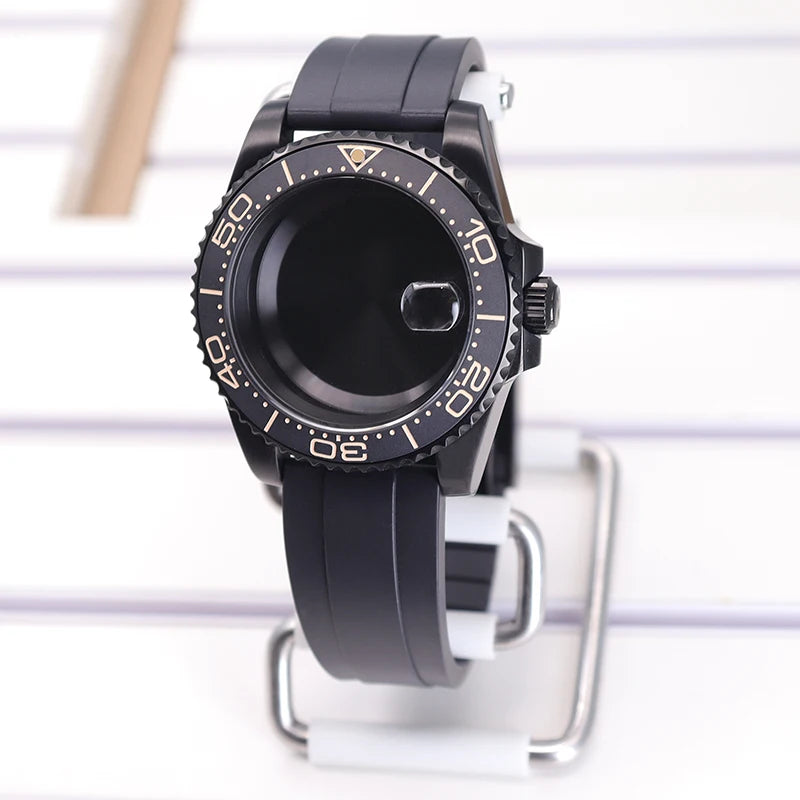 40mm Watch Case Sapphire For SUB NH35 NH36 NH34 GMT NH38 GMT Miyota 8215 Eta2824