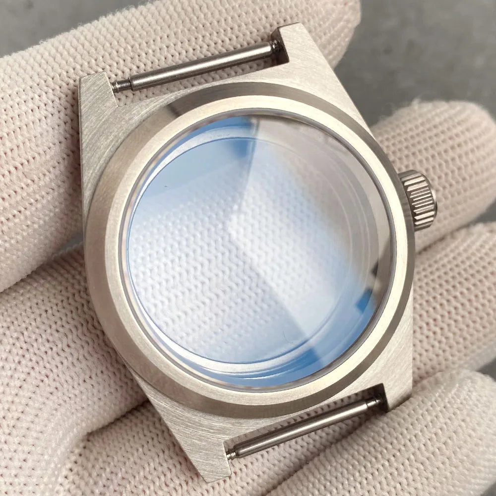 38mm Steel Brushed Diving Watch Case Fit NH34AA NH35AA NH36AA ETA 2824 PT5000