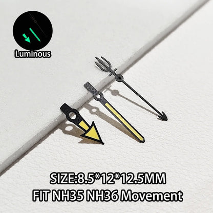 Watch Hands Luminous Suitable For NH35 NH36 Movement Personalized Second Hand