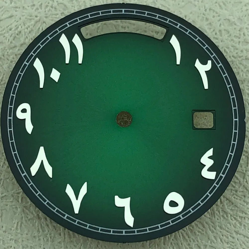 Modified 31mm Arabic Dual Calendar Watch Dial Suitable For 8285 Movement
