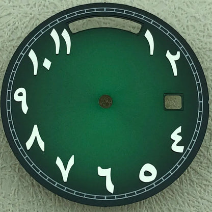 Modified 31mm Arabic Dual Calendar Watch Dial Suitable For 8285 Movement