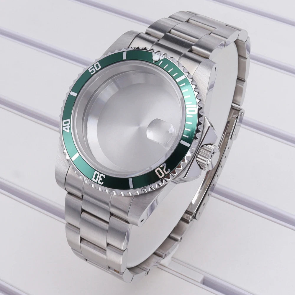 38mm Steel Watch Case With Bezel 120-clicks For Submariner NH35 NH36 NH70