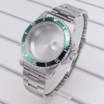 38mm Steel Watch Case With Bezel 120-clicks For Submariner NH35 NH36 NH70