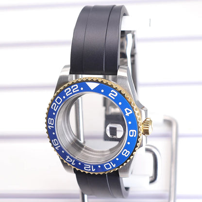 40mm Watch Case Set For GMT SUB Yacht NH34 NH35 NH36 NH39 8215 Eta2824 PT5000