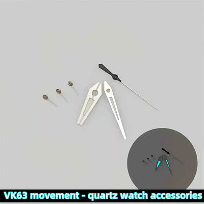 29.5mm Multicolor Watch Dial with Blue Luminous for VK63 Quartz Hand Movement
