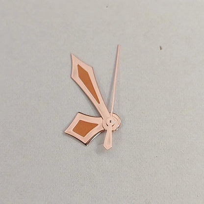 Watch Hands for NH35/NH36/4R/7S Modified Silver/Rose Sword Shape Green Luminous