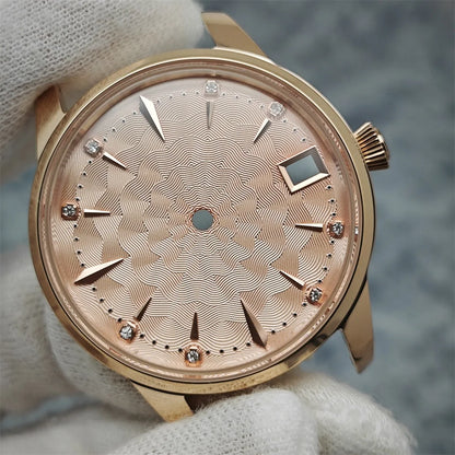 33mm Bubble Crystal Women's Cocktail Steel Watch Case for NH35/NH36/4R35A/4R36A